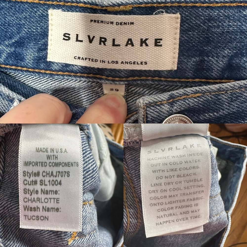 SLVRLAKE Charlotte High-Rise Jeans Tucson NEW Size 29 - Picture 8 of 8